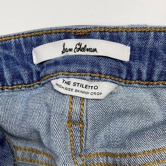 Sam Edelman The Stiletto High Rise Skinny Crop Jeans - Picture 11 of 14